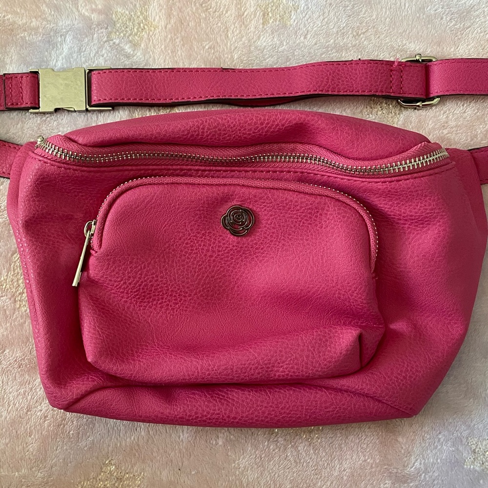 Carlos Santana Hot pink leather Fanny pack